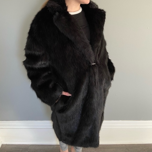 Mango Faux Fur Coat - Picture 2 of 6